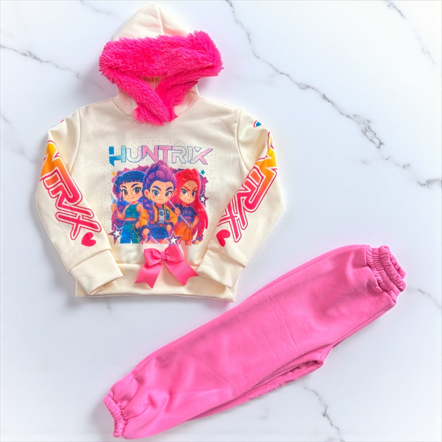 Conjunto de Sudadera y Pants K-POP Edición de Lujo – Inspirado en Demon Hunters ✨