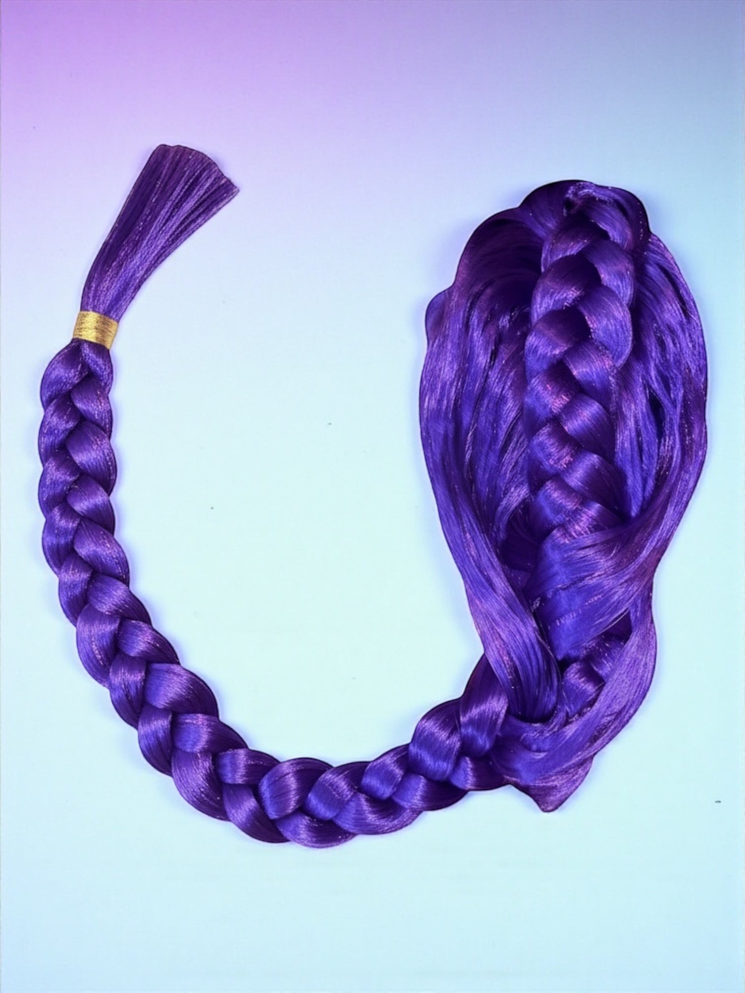 Peluca Rumí K-POP – Trenza Larga Edición Premium ✨