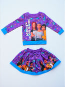 Set K-POP – Blusa Manga Larga + Falda con Moño 🎀 (Edición Limitada)