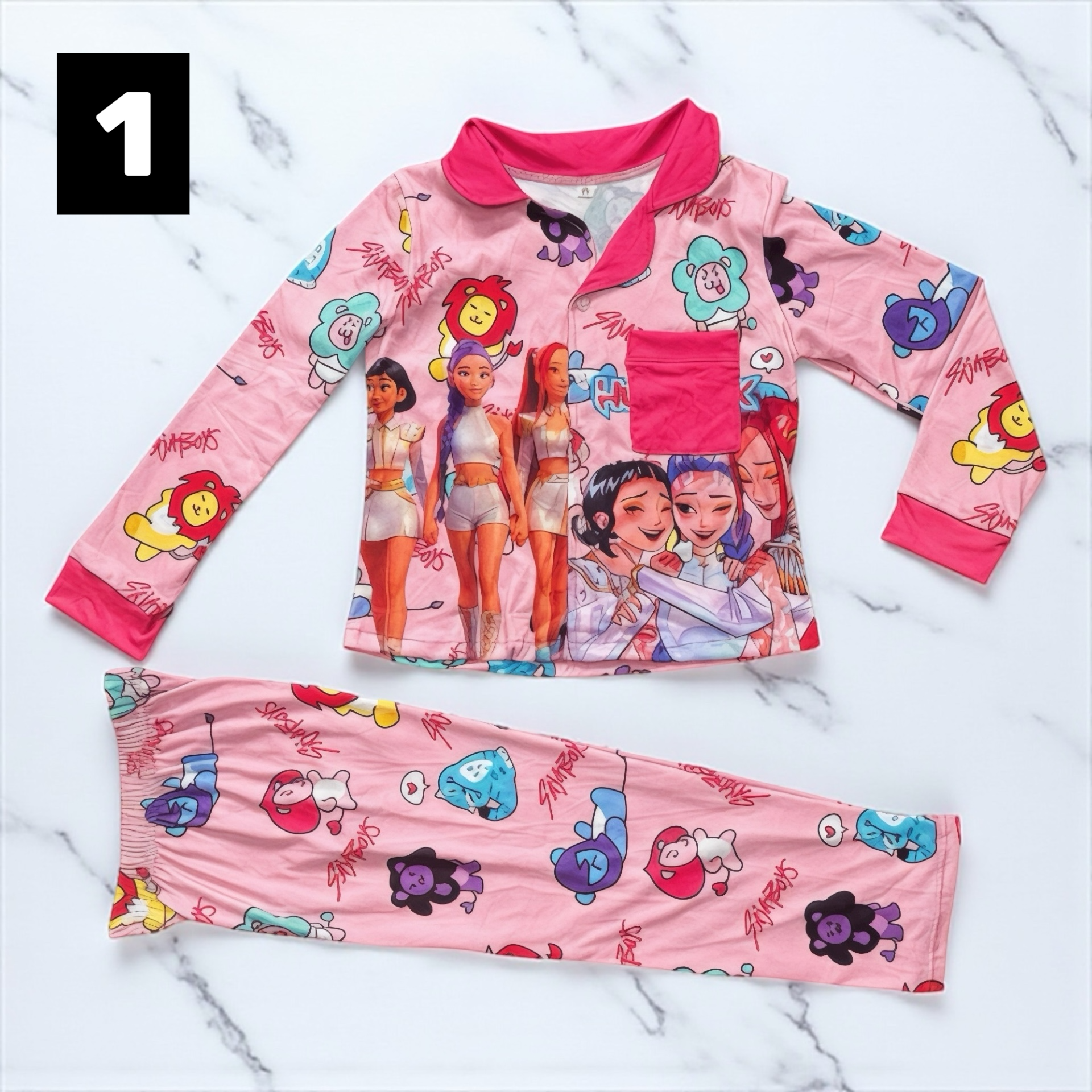 Pijama Deluxe K-POP Hunters – Suavidad y Magia para Soñar ✨