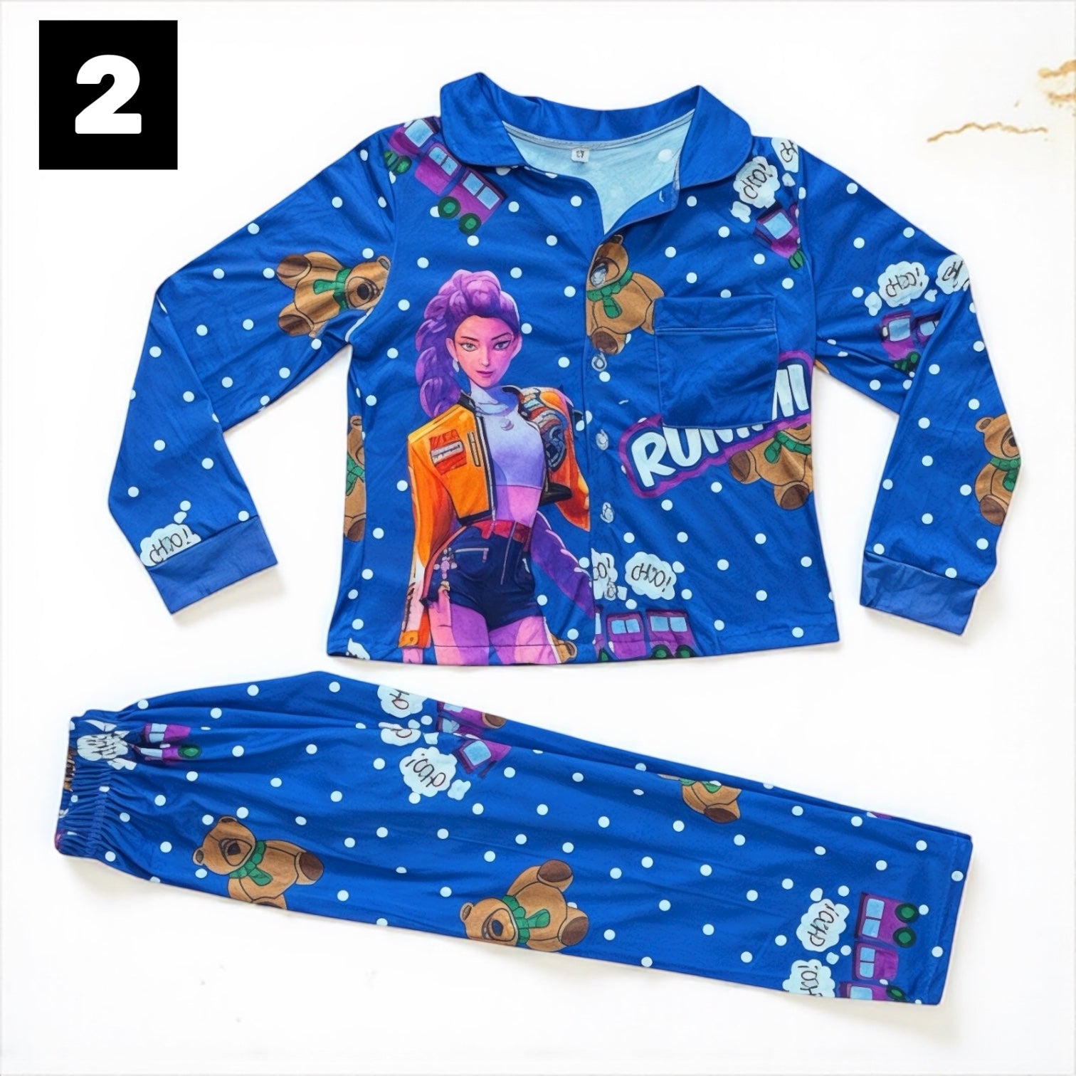 Pijama Deluxe K-POP Hunters – Suavidad y Magia para Soñar ✨