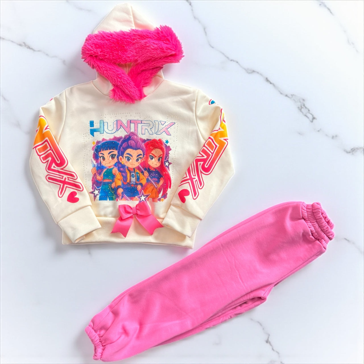 Conjunto de Sudadera y Pants K-POP Edición de Lujo – Inspirado en Demon Hunters ✨
